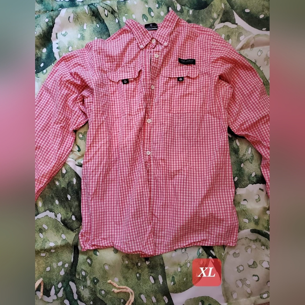 Simply Southern Pink oversized button up